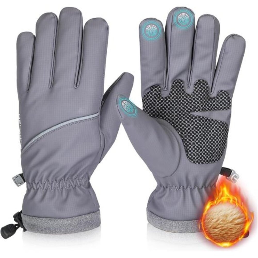 Unisex Winter Gloves Waterproof Windproof Thermal Ambidextrous Skiing Gloves